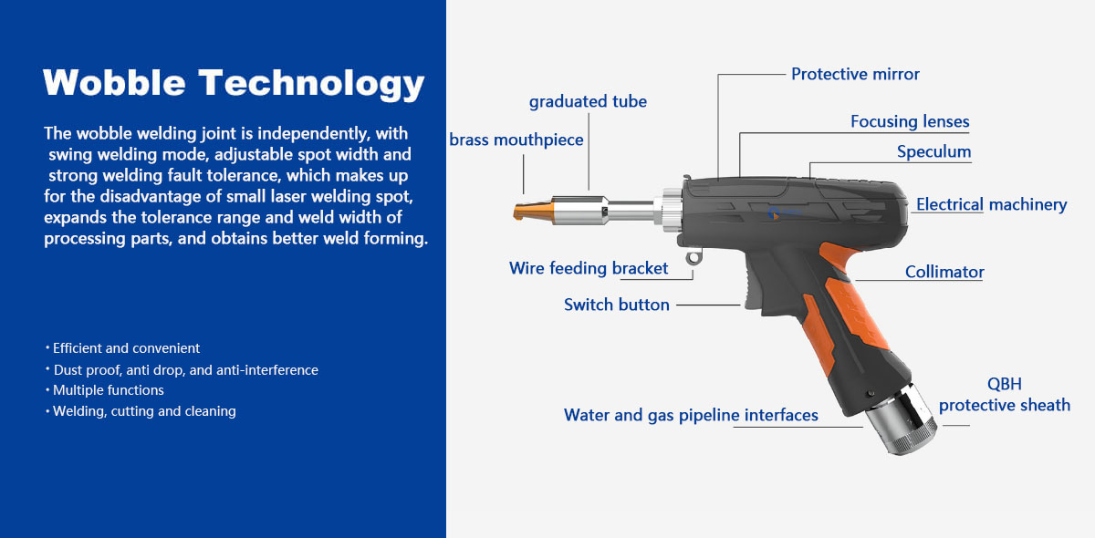 Handheld laser welding head