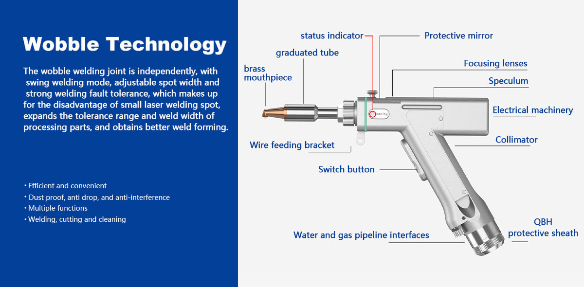 Handheld laser welding head