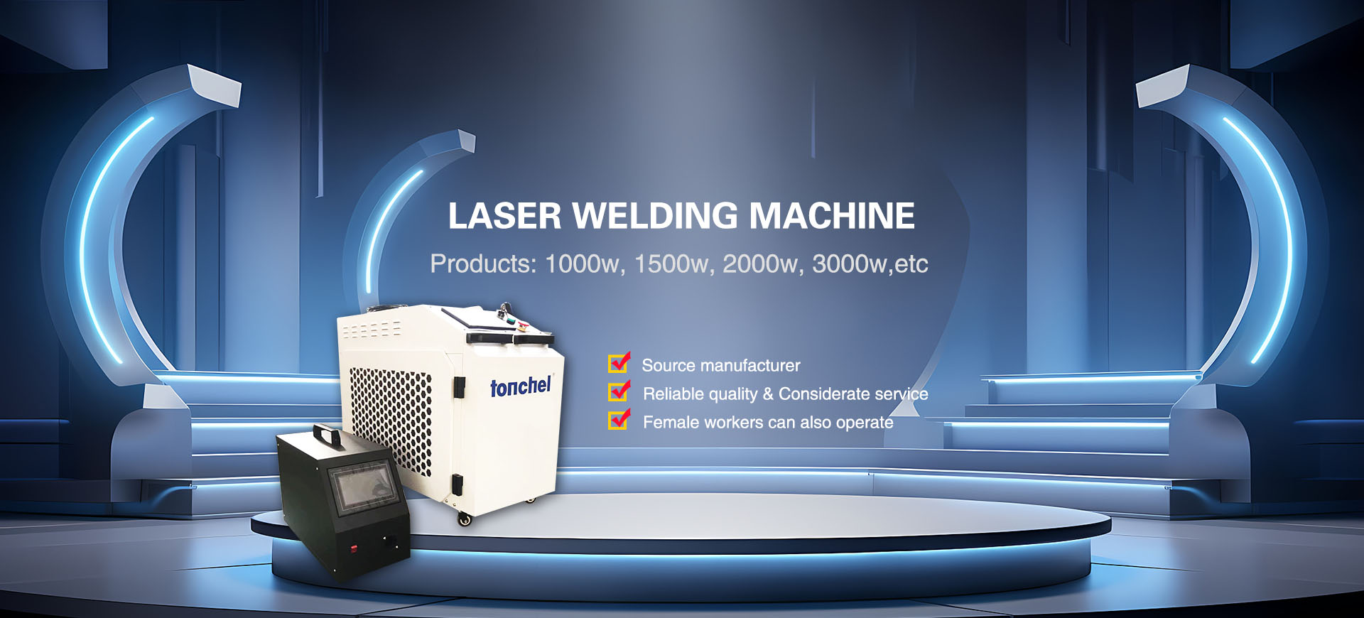 White Handheld Fiber Laser Welding Machine